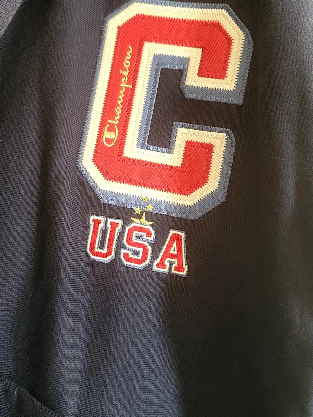 Champion Women's Dark Navy Blazer Jacket with Logo Tag
